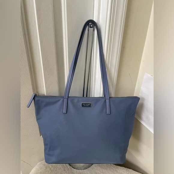 Kate Spade Blue Tote EUC - Picture 10 of 12